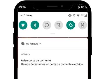 Notificación corte corriente