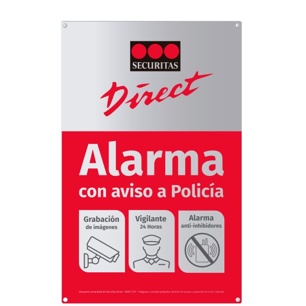 Stiker, Decal, Pegatinas Disuasorias de Alarma Securitas Direct
